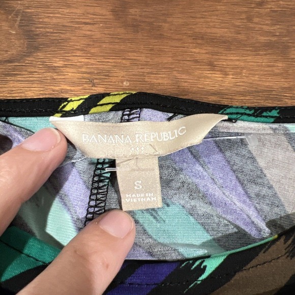 Banana Republic Dress Women Small Blue Green 3/4 Sleeve Work Career‎ - Picture 10 of 16